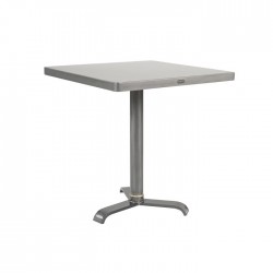 Table Guéridon Tolix 70cm métal brut verni brillant 2