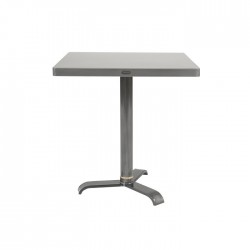 Table Guéridon Tolix 70cm métal brut verni brillant
