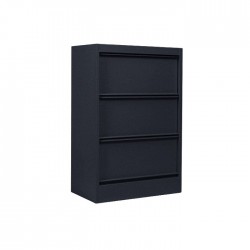 Meuble classeur à 3 clapets Tolix bleu nuit mat fine texture
