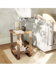 Table basse bout de canapé en noyer bellwood Umbra Design 2