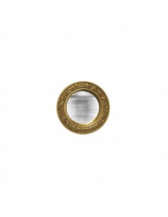 Petit Miroir déco rond doré fantaisie 13 cm - Décoratif et pratique