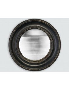 Très beau grand Miroir rond noir déco 26 cm - Décoratif et pratique