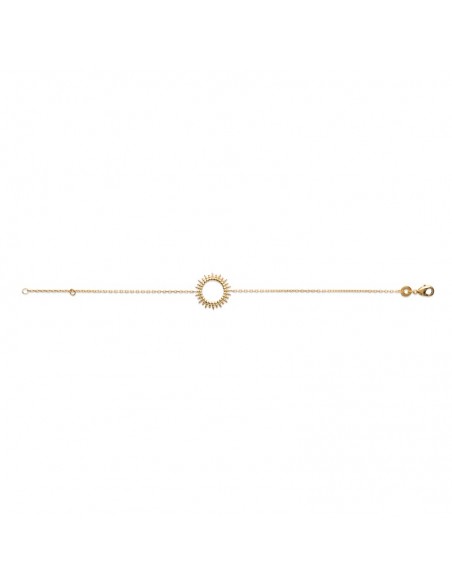 Bracelet soleil plaqué or ciselé Bracelet soleil plaqué or ciselé