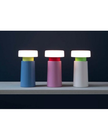 Lampe LED nomade rechargeable Victoria coloris Aqua