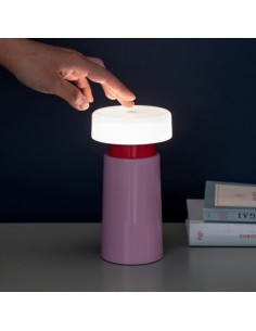 Lampe LED nomade rechargeable Victoria coloris Rose