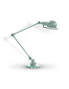 Lampe Jieldé signal 2 bras 30cm vert Vespa - idéal pour bureau ou petite table - Design JLD - Made in France