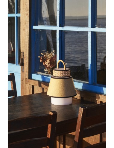 Lampe baladeuse Singapour Outdoor Market set - rechargeable USB à poser - coloris miel (Honey)