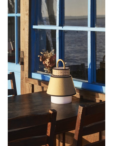 Lampe baladeuse Singapour Outdoor Market set - rechargeable USB à poser - coloris miel (Honey)