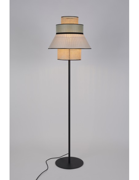 Lampadaire Singapour Outdoor Market set coloris sand/algae finition sablée vernis marin