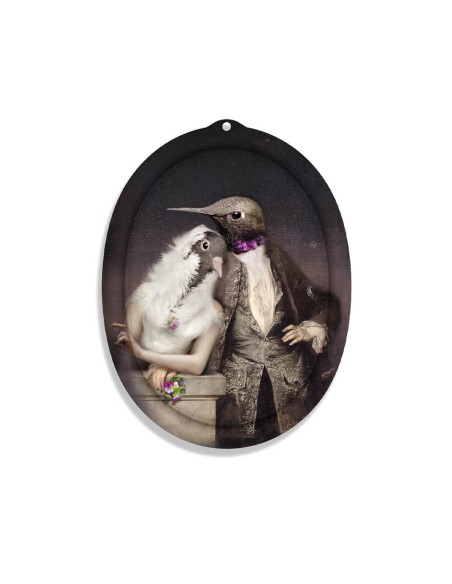 Tableau Plateau Ibride Boudoir Lovebirds