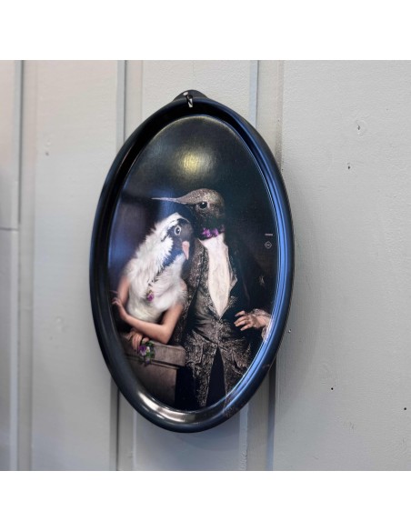 Tableau Plateau Ibride Boudoir Lovebirds