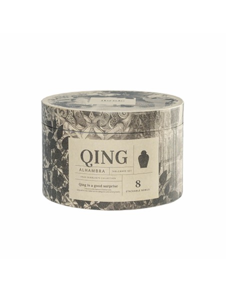 Service de vaisselle empilable vase Ibride Qing River - pour 4 personnes