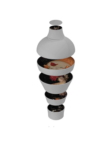 Service de vaisselle empilable vase Ibride Ming Lin Muse - pour 4 personnes