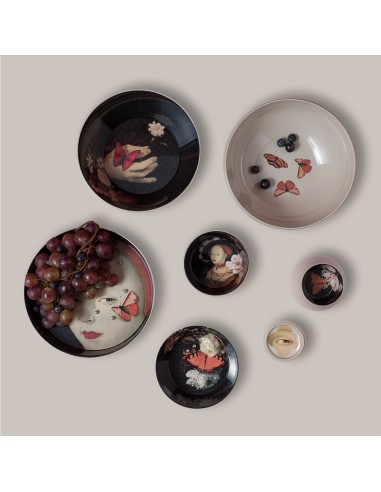 Service de vaisselle empilable vase Ibride Ming Lin Muse - pour 4 personnes