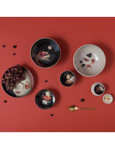 Service de vaisselle empilable vase Ibride Ming Lin Muse - pour 4 personnes