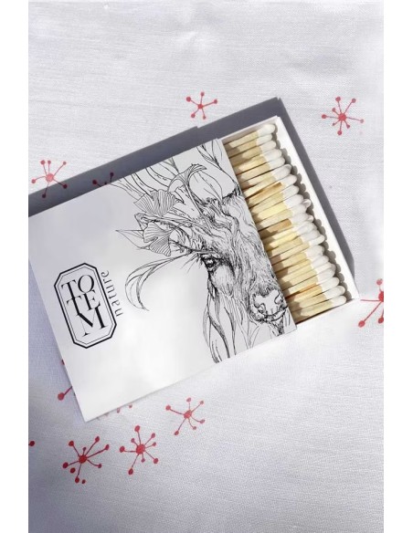 Boite d'allumettes Cerf - Totem Nature pour allumer votre encens naturel