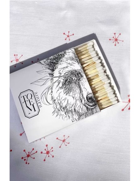 Boite d'allumettes bouquet Loup - Totem Nature pour allumer votre encens naturel Boite d'allumettes bouquet Loup - Totem Nature pour allumer votre encens naturel