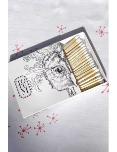 Boite d'allumettes bouquet Chouette - Totem Nature pour allumer votre encens naturel
