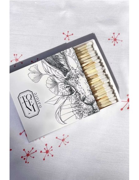 Boite d'allumettes bouquet Lièvre - Totem Nature pour allumer votre encens naturel