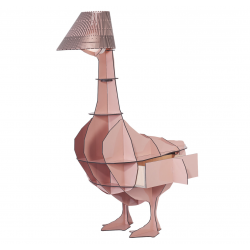 Lampe et meuble Ibride de chevet à poser avec tiroir et chargeur usb