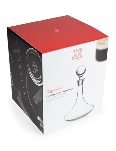 Carafe à vins rouges jeunes 75 cl Peugeot Saveurs - modèle Capitaine