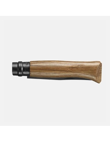 Couteau Opinel N°08 Chêne Black - lame noir mat