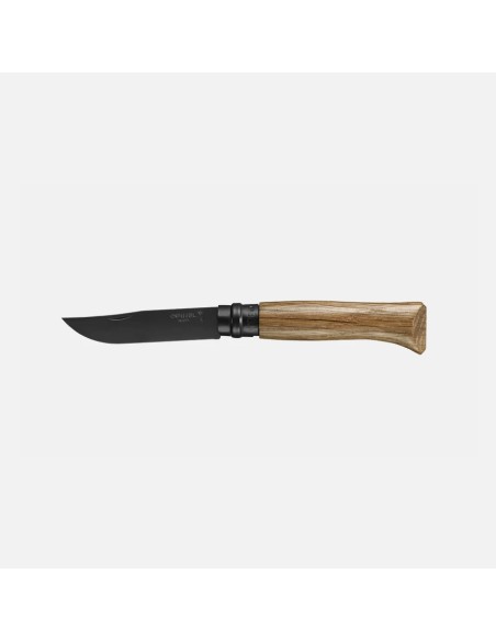 Couteau Opinel N°08 Chêne Black - lame noir mat Couteau Opinel N°08 Chêne Black - lame noir mat
