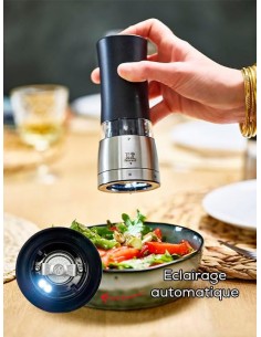 Peugeot Moulin à poivre électrique Daman u'Select 16 cm en aluminium 2