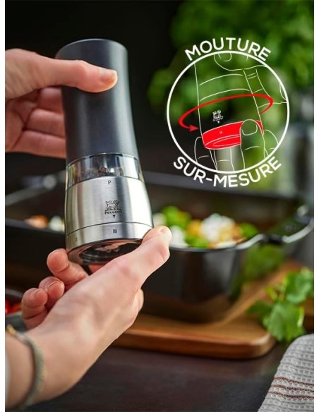 Peugeot Moulin à poivre électrique Daman u'Select 16 cm en aluminium