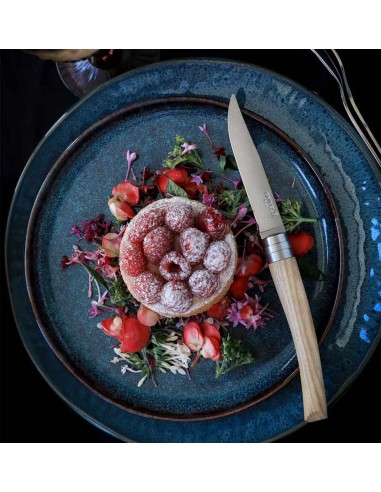 Coffret Table Chic Frêne Opinel - service de 4 couteaux à la silhouette élégante, classique et moderne