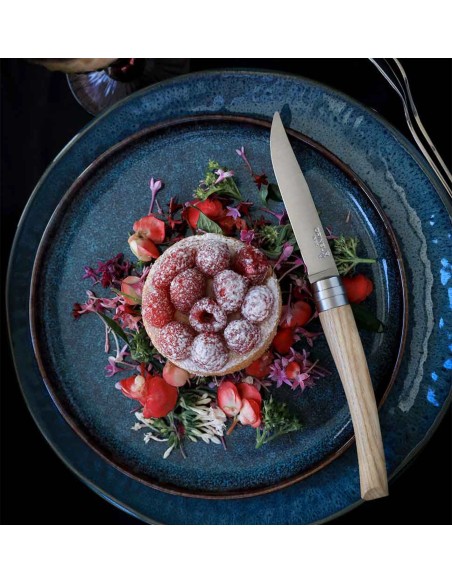 Coffret Table Chic Frêne Opinel - service de 4 couteaux à la silhouette élégante, classique et moderne