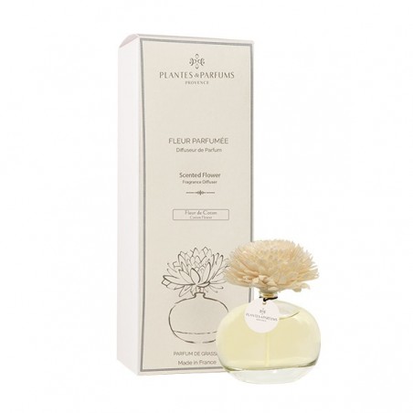 Parfum d'ambiance Fleur Aromatique verre laqué / Fleur de Coton par Plantes et Parfums de Provence