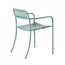 Fauteuil Tolix Patio vert jonc mat fine texture Outdoor - Design by  Pauline Deltour