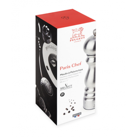 Moulin à poivre Peugeot collection Chef - le moulin des grands chef en inox
