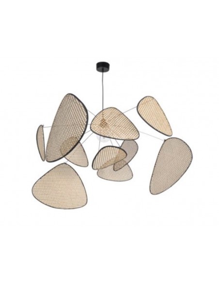 Suspension lumineuse SCREEN XL en cannage Market Set Suspension lumineuse SCREEN XL en cannage Market Set