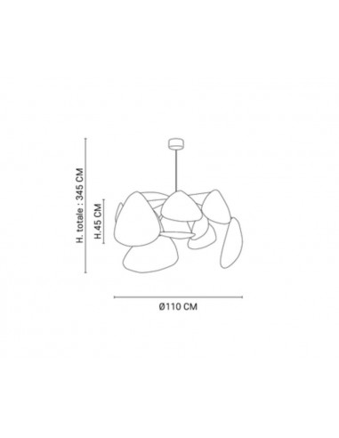 Suspension lumineuse SCREEN XL en cannage Market Set