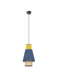 Mini suspension lumineuse SINGAPOUR Xs absinthe et pétrole Market Set