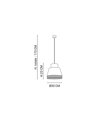 Mini suspension lumineuse SINGAPOUR Xs absinthe et pétrole Market Set