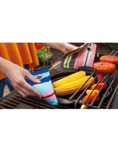 Maniques de cuisine à rayures