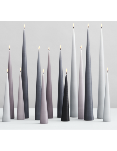 Bougie Ester et Erik Cierge Conique Keglelys 34cm - Bleu