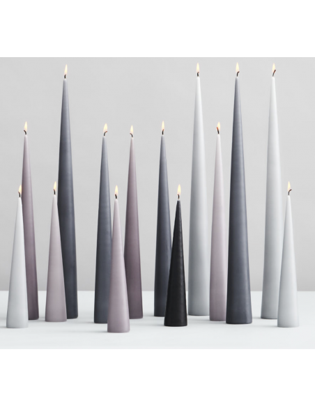 Bougie Ester et Erik Cierge Conique Keglelys 34cm - blanc