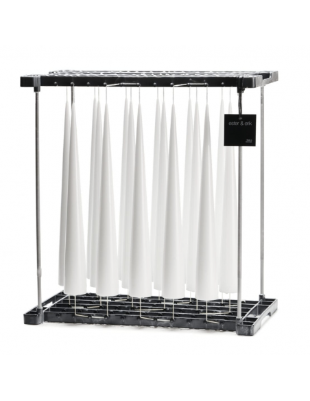 Bougie Ester et Erik Cierge Conique Keglelys 34cm - blanc