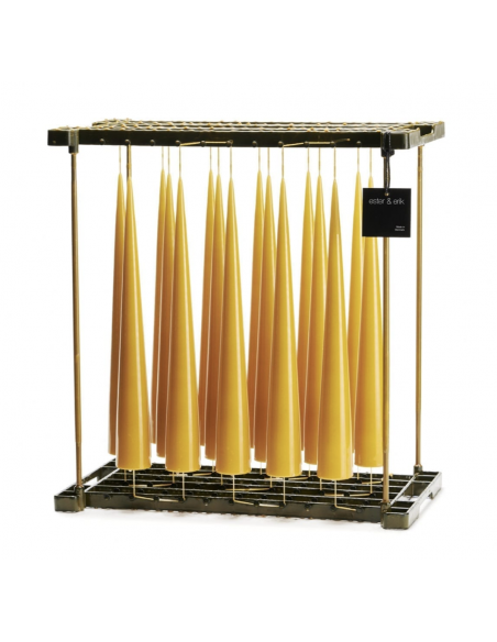 Bougie Ester et Erik Cierge Conique Keglelys 34cm - orange