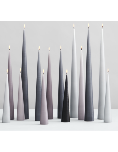 Bougie Ester et Erik Cierge Conique Keglelys 34cm - vert sapin 2