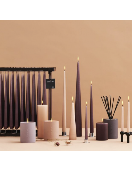 Bougie Ester et Erik Cierge Conique Keglelys 34cm - vert sapin