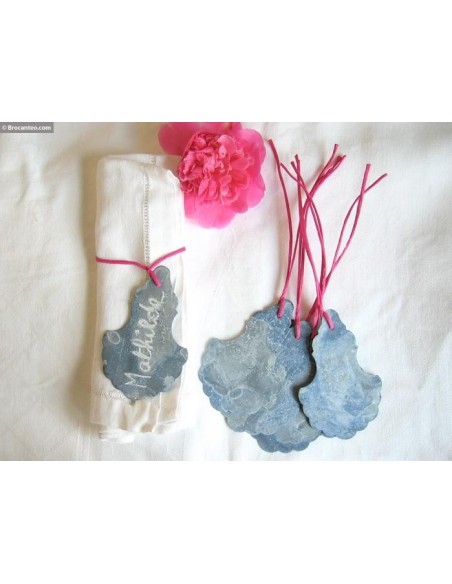 Lot de 6 étiquettes pampilles en zinc Un Esprit En Plus.