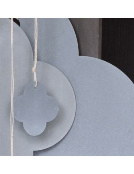 Lot de 6 étiquettes rosace en zinc Un Esprit En Plus.