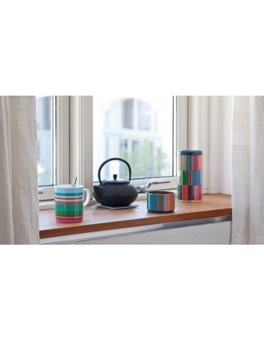 Boîtes empilables à Rayures multicolores