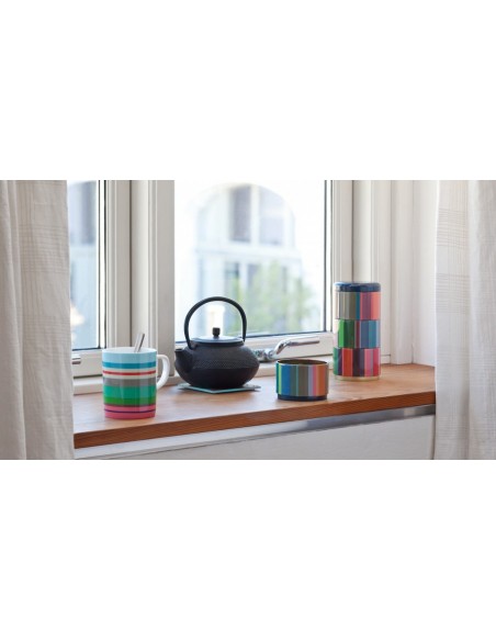 Boîtes empilables à Rayures multicolores