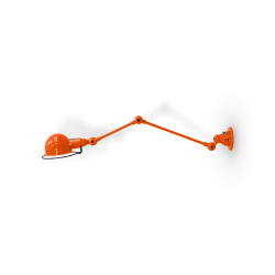 Applique murale signal Jieldé un bras SI331 orange brillant verni avec interrupteur